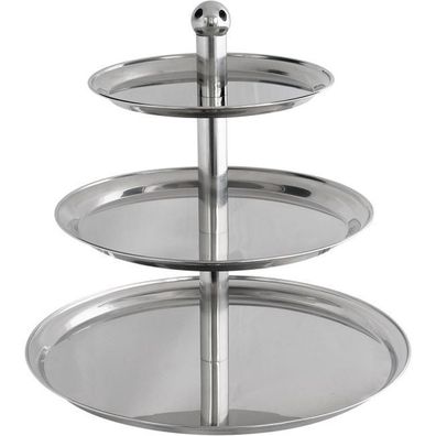 Stalgast Etagere Mit Kugelgriff, 3-Stufig, Höhe 50 Cm