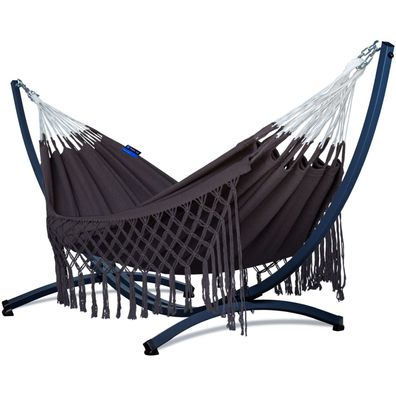Potenza Kolumbien Hängematte 230x160 mit Gestell für 2 Personen Hängemattengestell
