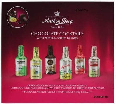 Anthon Berg Schokoladen-Cocktails 187 g - Dänischer Genuss