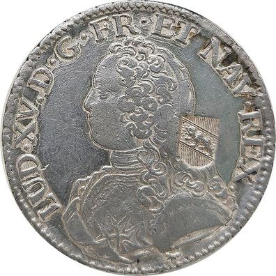 Frankreich Ecu 1737 Ludwig XV - Berner Gegenstempel 40 Batzen*