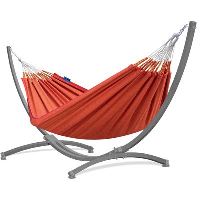 Potenza Kolumbien Hängematte 220x140 mit Gestell für 2 Personen Hängemattengestell
