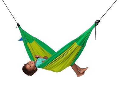 La Siesta Moki Froggy - Kinderhängematte aus Biobaumwolle grün Kind & Baby