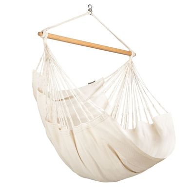La Siesta Habana Latte - Hängestuhl Comfort aus Bio-Baumwolle natur weiß Hänges