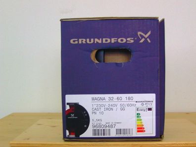 Pumpe Grundfos Magna 32 - 60 180 mm Stromsparpumpe 2 Zoll Gewinde P12/652