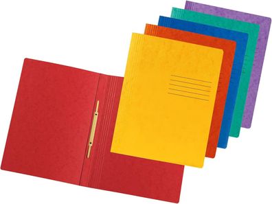 DINOR 6er Pack Schnellhefter Colorspan-Karton für DIN A4