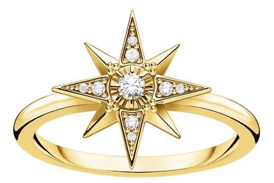 Thomas Sabo Schmuck Damenring Stern Silber vergoldet TR2299-414-14