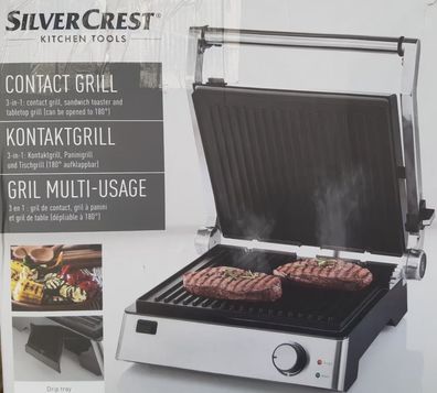 SILVERCREST® Kontaktgrill »SKGE 2000 D3« 3-in-1 Tischgrill