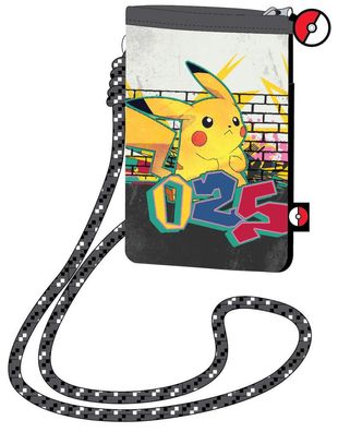Safta Pokémon Pikachu Kordeltasche für Handy Phone Bag