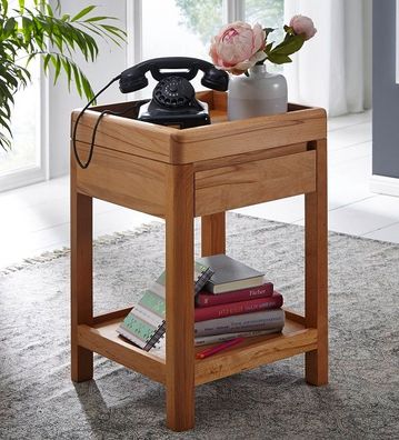 Telefontisch 40x60cm 'Bayreuth' Kernbuche massiv