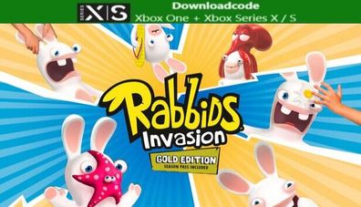 NEU für XBOX One Series X S Spiel Rabbids Invasion Gold Edition Game Key Email