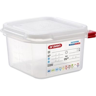 Stalgast Araven Gastronormbehälter Mit Deckel, Polypropylen, Gn 16 (100 mm)