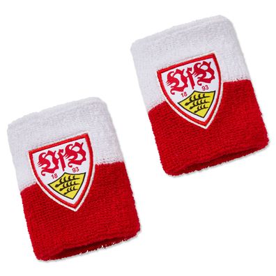VfB Stuttgart Schweißband 2er Set rot/weiß – Fan-Accessoire aus Recyclingmaterial