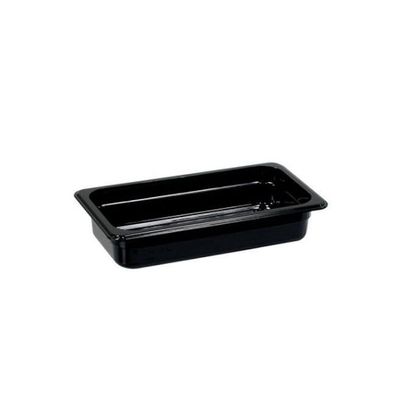 Stalgast Gastronormbehälter, Serie Standard, Polycarbonat, Schwarz, Gn 13, 325X176