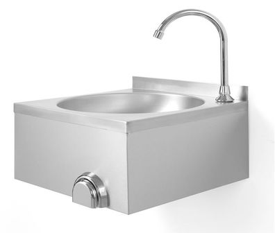 Combisteel Handwaschbecken mit Kniebedienung aus Edelstahl 400x400x240mm