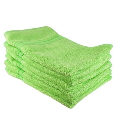 Bambus-Handtuch-Set 6 Stück 30x50, grün