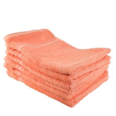 Bambus Handtuch Set 6 Stück 30x50, lachs