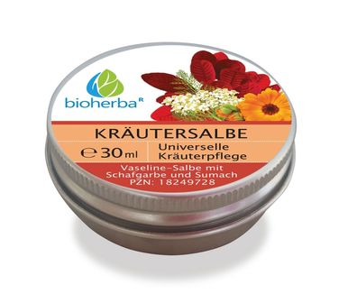 Bioherba Kräutersalbe Vaseline-Salbe mit Schafgarbe und Sumach
