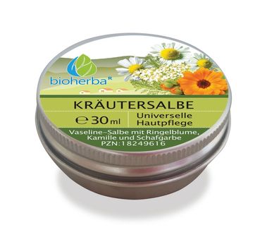Bioherba Kräutersalbe mit Ringelblume Kamille und Schafgarbe