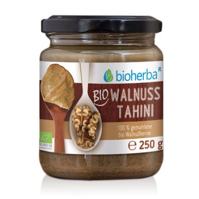Bioherba Bio Walnuss Tahini 100 % gemahlene Bio Walnusskerne