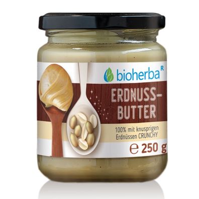 Bioherba Erdnussbutter Crunchy mit knusprigen Stückchen