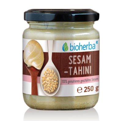 Bioherba Sesam Tahini 100% gemahlener geschälter Sesam