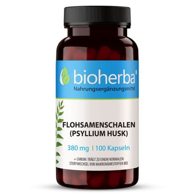 Bioherba Flohsamenschalen (Psyllium Husk) Kapseln