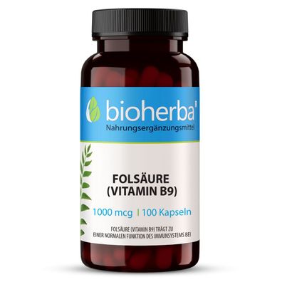 Bioherba Folsäure (Vitamin B9) Kapseln
