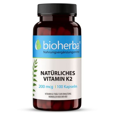 Bioherba Natürliches Vitamin K2 Kapseln