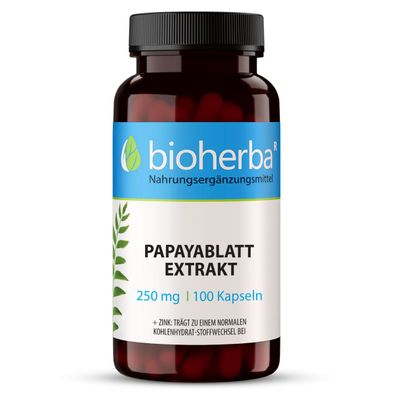 Bioherba Papayablatt Extrakt Kapseln