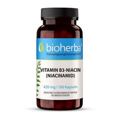 Bioherba Vitamin B3-Niacin (Niacinamid) Kapseln