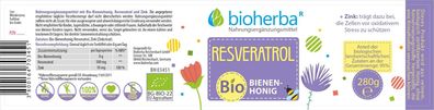 Bioherba Resveratrol Bio-Bienenhonig