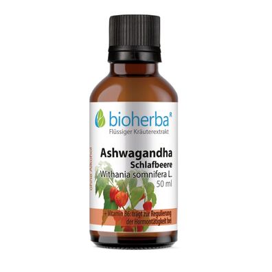 Bioherba Ashwagandha Schlafbeere Tropfen Tinktur