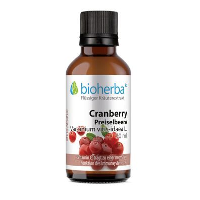 Bioherba Cranberry Preiselbeere Tropfen Tinktur