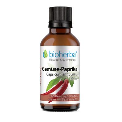 Bioherba Gemüse-Paprika Capsicum annuum L. Tropfen Tinktur