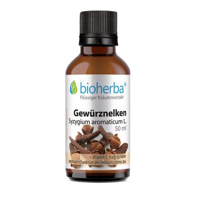 Bioherba Gewürznelken Syzygium aromaticum L. Tropfen Tinktur