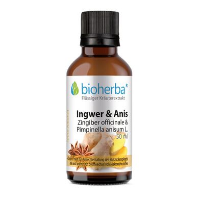 Bioherba Ingwer & Anis Tropfen Tinktur