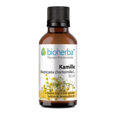 Bioherba Kamille Matricaria chamomilla L. Tropfen Tinktur