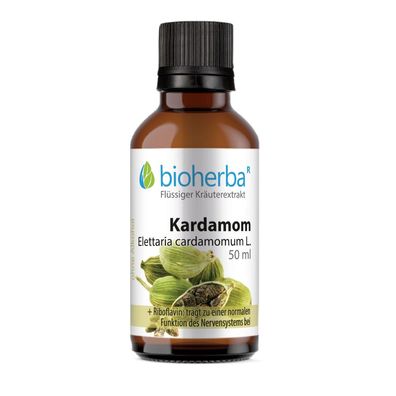 Bioherba Kardamom Elettaria cardamomum L. Tropfen Tinktur