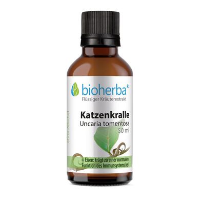 Bioherba Katzenkralle Uncaria tomentosa Tropfen Tinktur