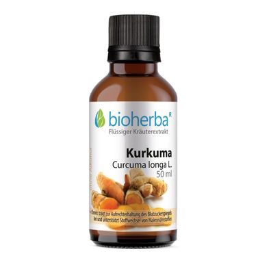 Bioherba Kurkuma Curcuma longa L. Tropfen Tinktur
