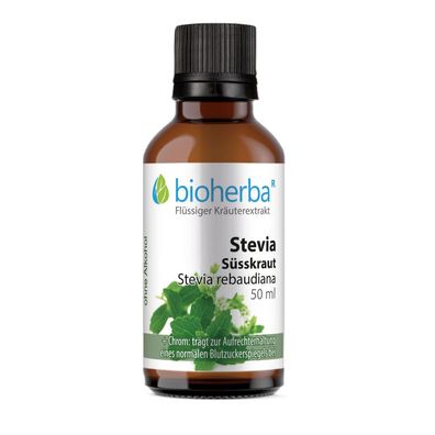 Bioherba Stevia Süsskraut Stevia rebaudiana Tropfen Tinktur