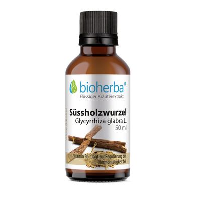 Bioherba Süssholzwurzel Glycyrrhiza glabra L. Tropfen Tinktur