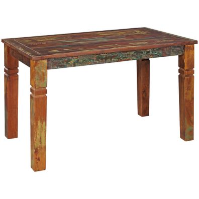 Esstisch Mango Massivholz Klarlack Shabby Design