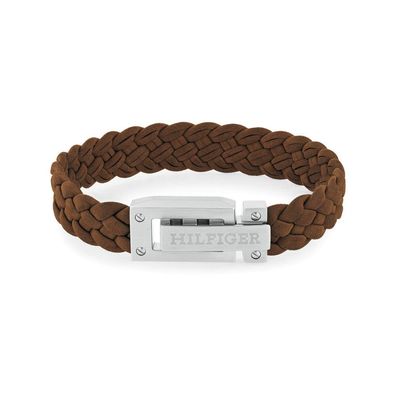 Tommy Hilfiger - 2790516 - Armband - Herren - Leder - braun - 19cm