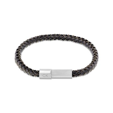 Calvin Klein - 35100047 - Armband - Herren - Leder - schwarz - 18,5cm