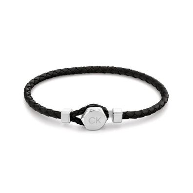 Calvin Klein - 35000260 - Armband - Herren - Leder - schwarz - 19,5cm