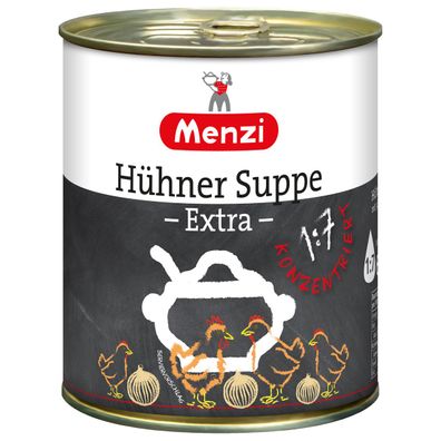 Menzi Hühnersuppe extra konzentriert kräftig im Geschmack 800ml