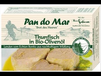 Pan do Mar Thunfisch in Bio-Olivenöl 120g