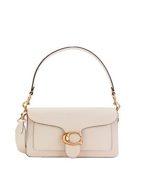 Coach Tabby 26 Tasche aus genarbtem Leder - Kreidefarbe