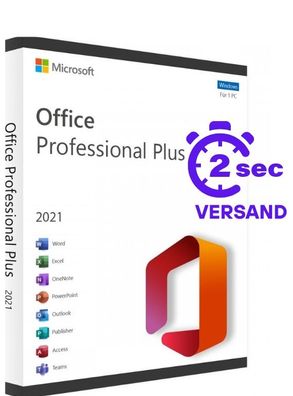 Microsoft Office 2021 Professional Plus Vollversion 1PC - unbegrenzte Laufzeit
